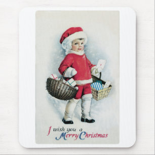 Vintage Christmas Image Mousepad