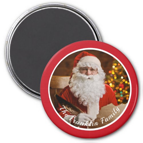 Vintage Christmas Jolly Old Santa Claus Custom Magnet