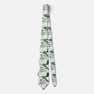 Vintage Christmas, Jolly Santa Claus in Green Tie