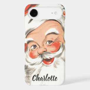 Vintage Christmas, Jolly Santa Claus with Smile iPhone 17 Air Case