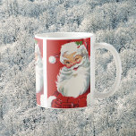 Vintage Christmas, Jolly Winking Santa Claus Coffee Mug at Zazzle