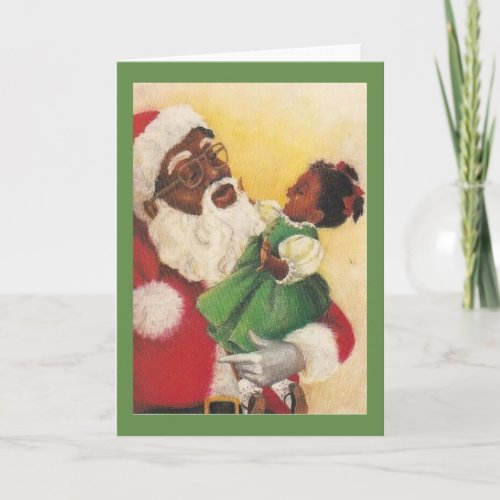 Vintage _ Christmas Joy for a Little Girl Card