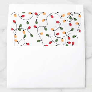 Vintage Christmas Light Envelope Liner