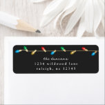 Vintage Christmas Lights Holiday Return Address Label<br><div class="desc">Vintage Christmas Lights Holiday Return Address label. Click the edit button to customize this design with your photo and text.</div>