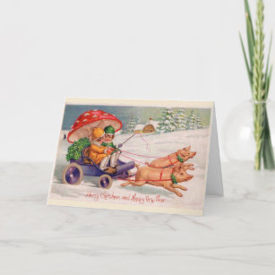 Mushroom Christmas Cards Zazzle 100 Satisfaction Guaranteed