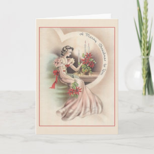Vintage Christmas Love Greeting Card
