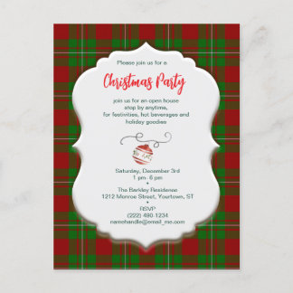 Vintage Christmas MacGregor Tartan Plaid Holiday Postcard