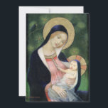Vintage Christmas Madonna & Child Holiday Card<br><div class="desc">Vintage art Madonna and the Fir Tree Christmas Card.  Beautiful classic work of art makes a lasting keepsake.</div>