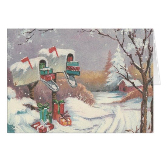 Vintage Christmas Mail (Front Horizontal)