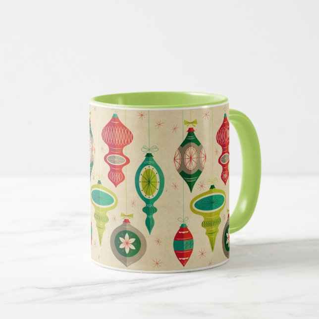 Vintage Christmas Mug (Front Right)