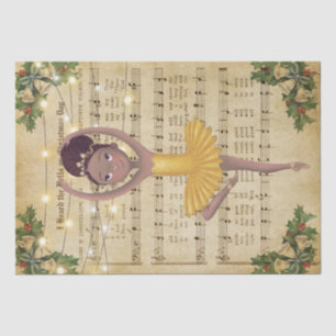 Vintage Christmas Music and Ballerina Tissue Paper