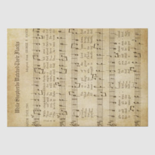 Vintage Christmas Music Tissue Paper