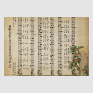 Vintage Christmas Music Tissue Paper