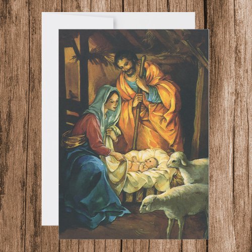 Vintage Christmas Nativity Baby Jesus in Manger