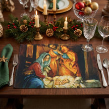 Vintage Christmas Nativity, Baby Jesus in Manger