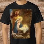 Vintage Christmas Nativity, Mary Joseph Baby Jesus T-shirt at Zazzle