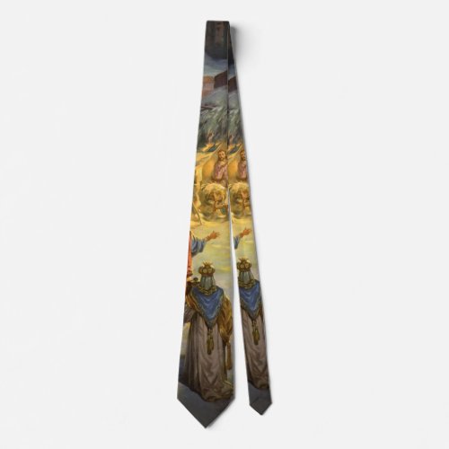 Vintage Christmas Nativity with Visiting Magi Tie