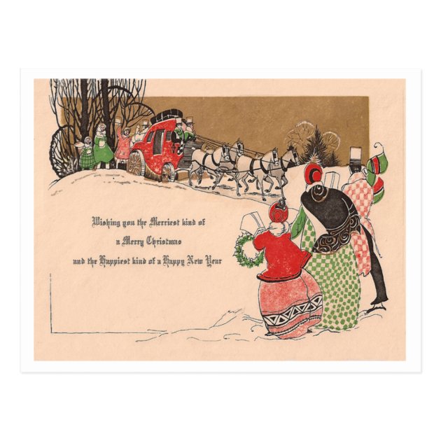 Vintage Christmas & New Year Postcard