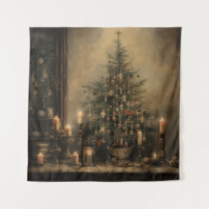 Vintage Christmas Night Tapestry