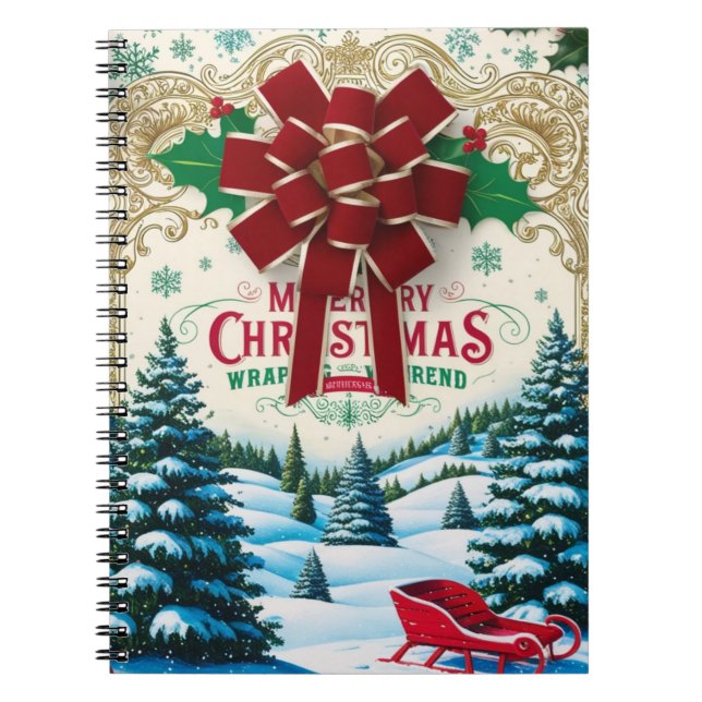 Vintage Christmas Notebook (Front)