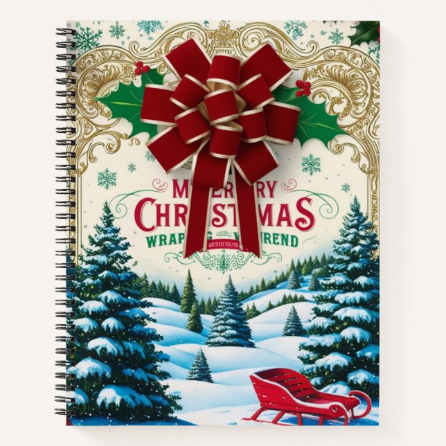 Vintage Christmas Notebook (Front)