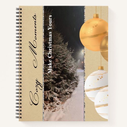 Vintage Christmas Notebook – Cozy Moments