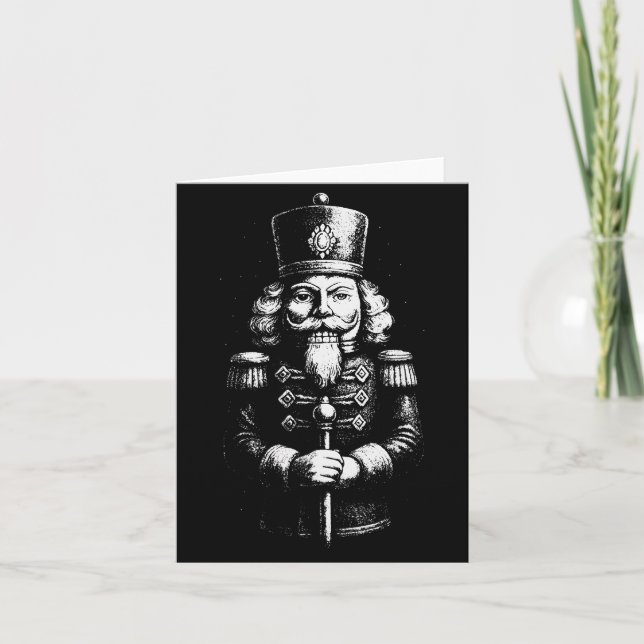 Vintage Christmas Nutcracker Retro Xmas 2025 Famil Card (Front)