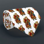 Vintage Christmas Old World Santa Claus Pattern Neck Tie<br><div class="desc">A tie with a vintage Old World Christmas Santa Claus. Classic old world santa,  wearing his famous red coat and carrying a bag full of toys. This old-fashioned Santa,  is slim and holds a walking stick for travelling throughout the land gifting toys to all the girls and boys.</div>