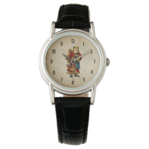 Vintage Christmas Old World Santa Claus Watch