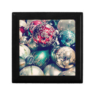 Vintage Christmas Ornaments Gift Box