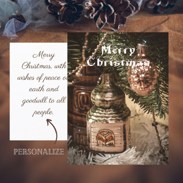 Vintage Christmas ornaments Postcard (Creator Uploaded)