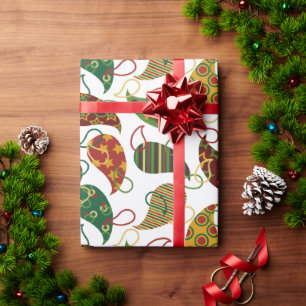 Vintage Christmas Paisley  Wrapping Paper