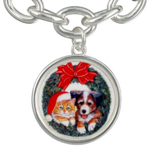 Vintage Christmas Pals Charm Bracelet