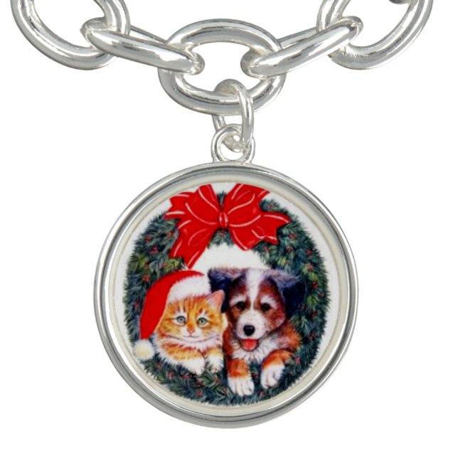Vintage Christmas Pals Charm Bracelet (Design)