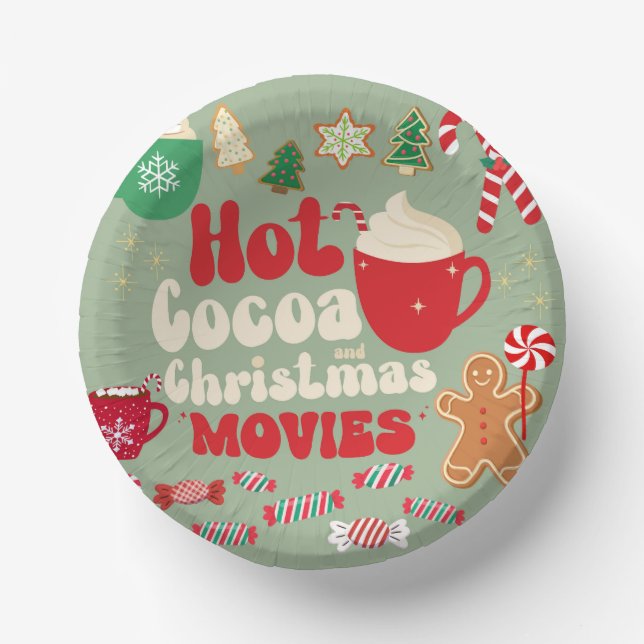 Vintage Christmas Paper Bowls (Front)