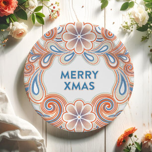 Vintage Christmas Paper Plates