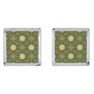 Vintage Christmas Pattern - Cufflinks