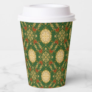 Vintage Christmas Pattern - Paper Cups