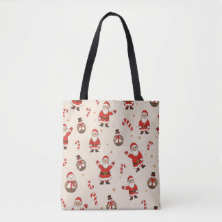 vintage christmas patterns Tote Bag