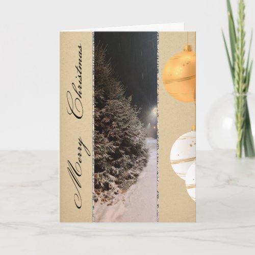 Vintage Christmas Personalized Card