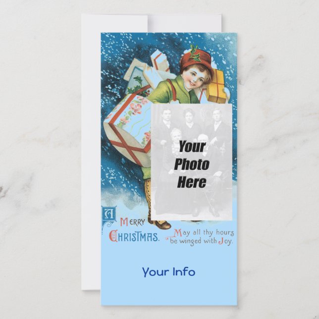 Vintage Christmas Photo Cards (Front)