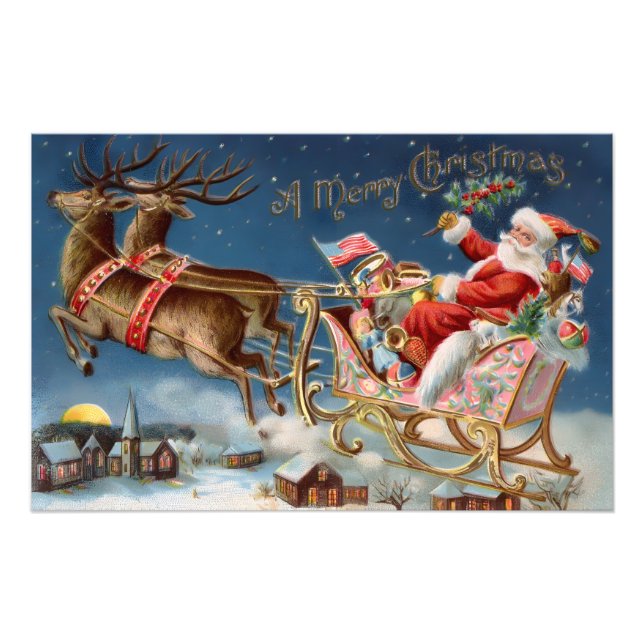 Vintage Christmas Photo Print (Front)