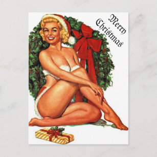 sexy pin up christmas cards