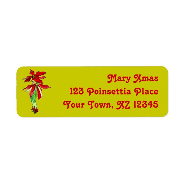 Vintage Christmas Pixie Label (Front)