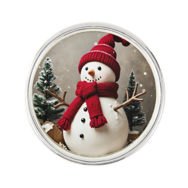 Vintage Christmas - Planet Jill Lapel Pin (Front)