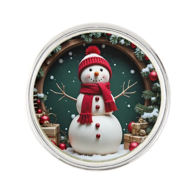 Vintage Christmas - Planet Jill Lapel Pin (Front)