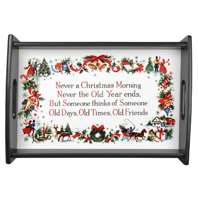 Vintage Christmas Poem Serving Tray (Front)