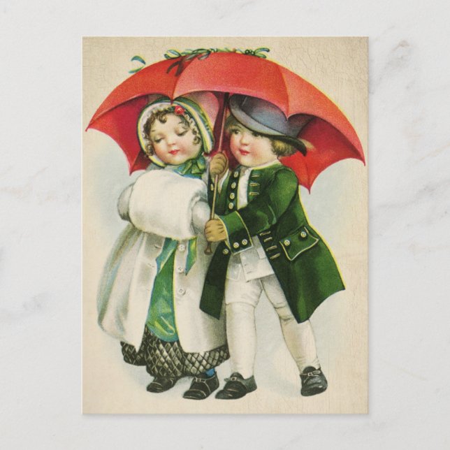 Vintage Christmas Postcard (Front)