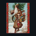 Vintage Christmas Postcard<br><div class="desc">Beautiful Victorian Christmas postcards! Look for matching postage! All images lovingly restored for best printing quality! Easy to customize!</div>
