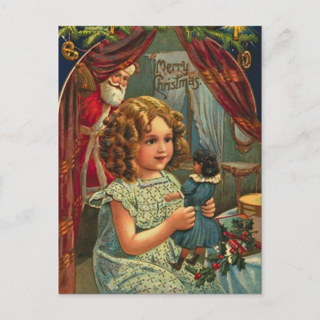 Vintage Christmas Postcard (Front)